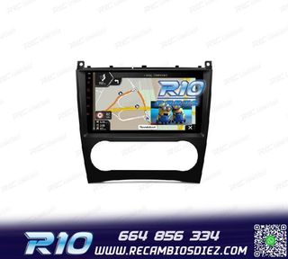 RADIO GPS ANDROID 13 PARA MERCEDES CLASE C W203 CLK W209 G W