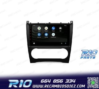 RADIO GPS ANDROID 13 PARA MERCEDES CLASE C W203 CLK W209 G W