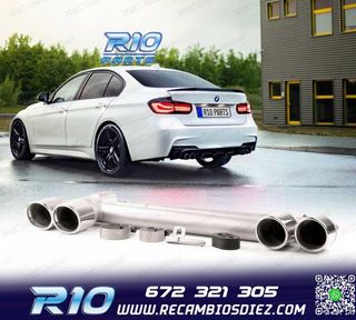 ESCAPE CON COLAS BMW F30 F31 11-18 LOOK M DOBLE
