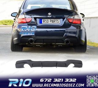 DIFUSOR BMW E90 E91 04-12 LOOK M PERFORMANCE NEGRO BRILLO