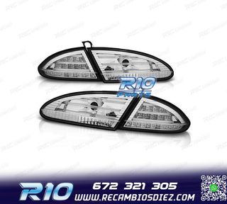 PILOTOS SEAT LEON 1P 04-09 LED FONDO CROMO