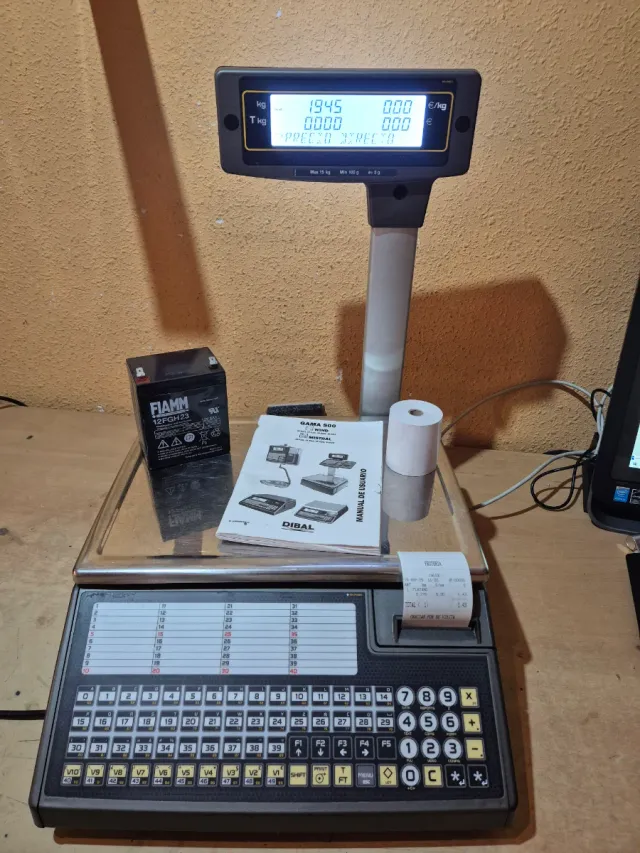 Balanza con BATERIA Dibal Wind ticket GARANTIA.