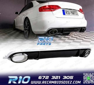 DIFUSOR AUDI A4 B8 07-11 LOOK RS4