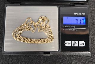 Cadena de Oro 18K, Bilbao, 7,17gr, 65cm