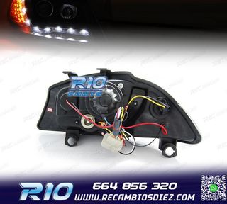 FAROS SEAT IBIZA 6L 02-08 LUZ DIURNA Y INTERMITENTE LED FOND