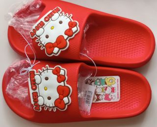 Sandalias Hello Kitty Rojas Originales