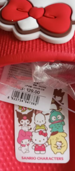 Sandalias Hello Kitty Rojas Originales