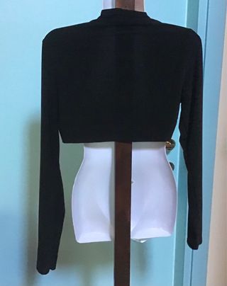 Bolero nero con lustrini