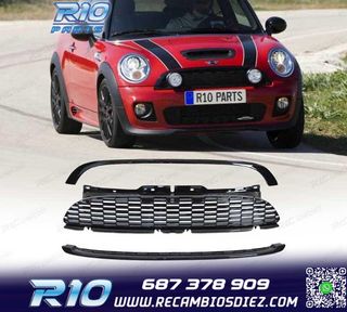 PARRILLAS MINI COOPER R56 R57 06-09 NEGRO BRILLO