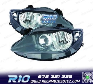 FAROS PARA SEAT IBIZA VI 09-12 FONDO NEGRO