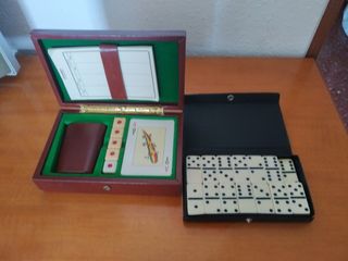 Juego de mesa: naipes, dados y dominó