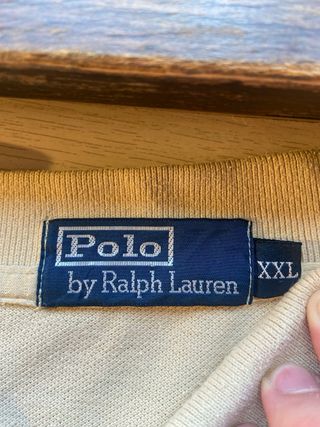 Polo Ralph Lauren manga larga beige, original 