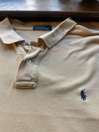 Polo Ralph Lauren manga larga beige, original 