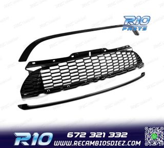 PARRILLA MINI COOPER R56 R57 R55 10-15 LOOK JCW NEGRO BRILLO