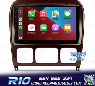 RADIO GPS ANDROID 13 PARA MERCEDES CLASE S W220 98-05