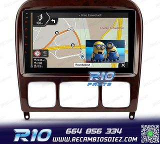RADIO GPS ANDROID 13 PARA MERCEDES CLASE S W220 98-05
