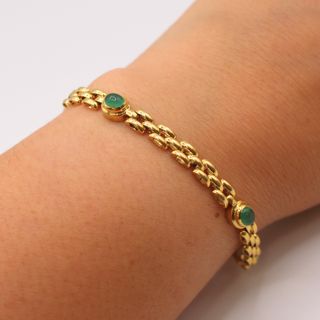 Pulsera Oro 18K, Tipo Cartier, 12.01gr, 17cm