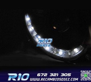 FAROS MERCEDES CLASE CLK W209 02-09 LUZ DIURNA FONDO NEGRO