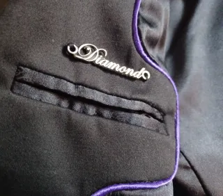 Americana larga negra mujer