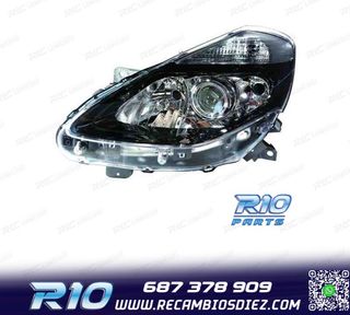 FARO IZQ PARA RENAULT CLIO III COLLECTION 09-12 NEGRO
