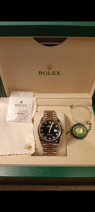 Rolex Datejust Acero y Oro Rosa Diamantes