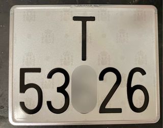 Placa moto clasica