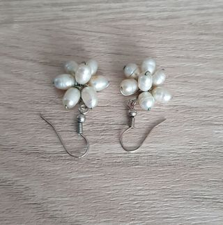 Orecchini Argento Perle Fiume Naturali