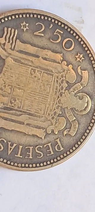 2'50 Pesetas Franco 1953 , 1 * 54 y 2 * 56.
