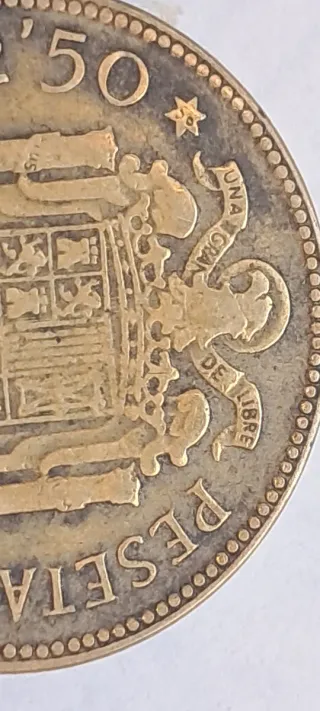 2'50 Pesetas Franco 1953 , 1 * 54 y 2 * 56.