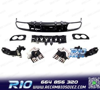 DIFUSOR MERCEDES CLASE C C205 COUPE 14-18 AMG PDC + COLAS ES