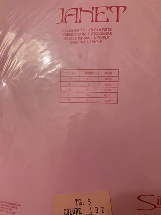 Set 3 paia calze Janet nylon triple rete