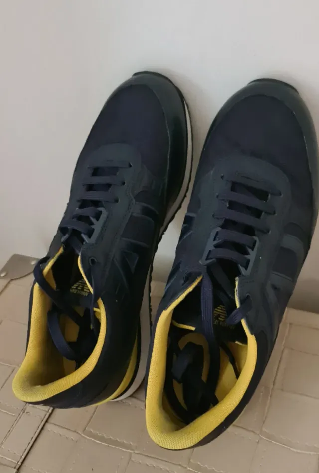 Zapatillas Armani Jeans Azul y Amarillo