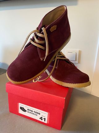 Botines EVA MAÑAS Burdeos Talla 41