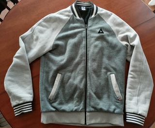 Chaqueta Le Coq Sportif Gris y Beige