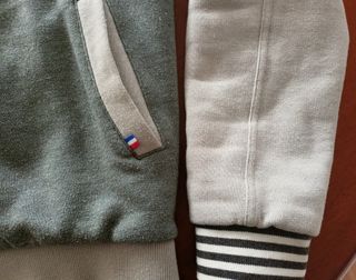 Chaqueta Le Coq Sportif Gris y Beige