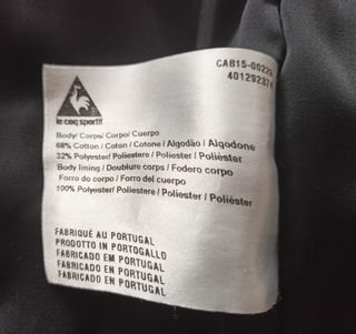 Chaqueta Le Coq Sportif Gris y Beige