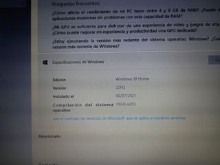 Portátil HP azul 4GB RAM