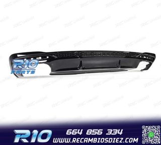 DIFUSOR AUDI A4 B9 S LINE 19-23 LOOK S4 NEGRO BRILLO
