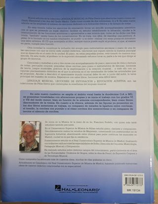 Libro Lenguaje Musical 2-A Félix Sierra. 