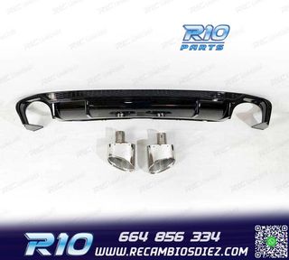 DIFUSOR AUDI A5 SPORTBACK S LINE 17- LOOK RS5 + COLAS ESC