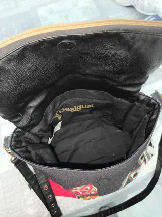Bolso Desigual Negro Multicolor