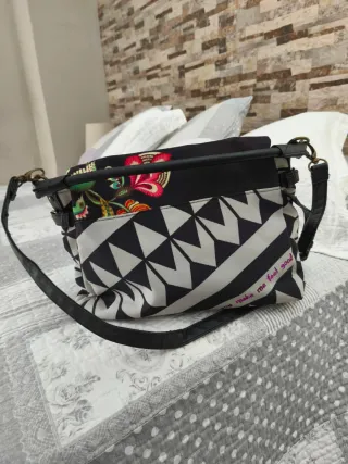Bolso Desigual Negro Multicolor