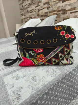 Bolso Desigual Negro Multicolor