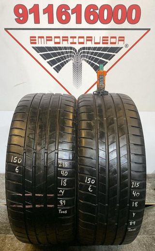 215 40 18 Y BRIDGESTONE RUEDA AL 90% VIDA UTIL