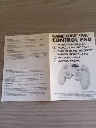 Manual Instrucciones Game Cube Wii