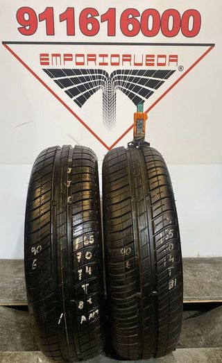 -165 70 14 T DUNLOP RUEDA AL 90% VIDA UTIL