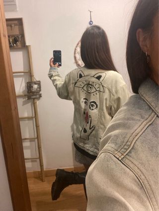 Chaqueta vaquera Zara oversize