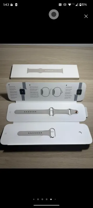 Apple Watch Oro/Plata Caja y Cargador