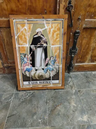 Panel Azulejos Antiguos San Luis Bertrán