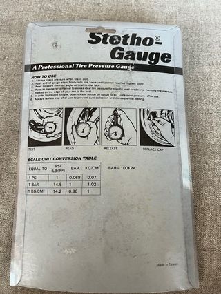 Manómetro Profesional para Neumáticos. Nuevo